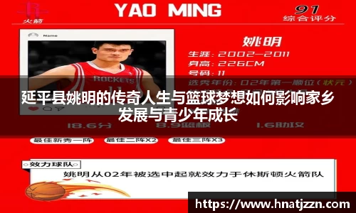 延平县姚明的传奇人生与篮球梦想如何影响家乡发展与青少年成长